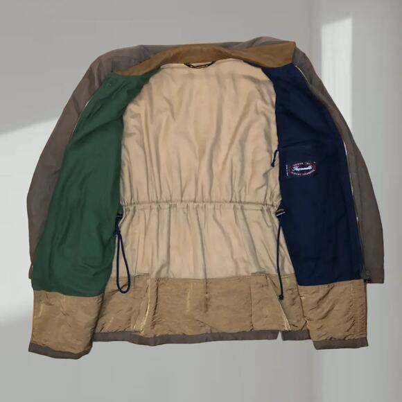 Façonnable Jacket – Waxed Canvas Barn Coat (Men’s) – Brown/Olive - 90's - Picture 2 of 6